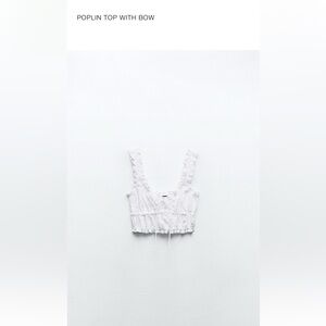 Zara Poplin Top
